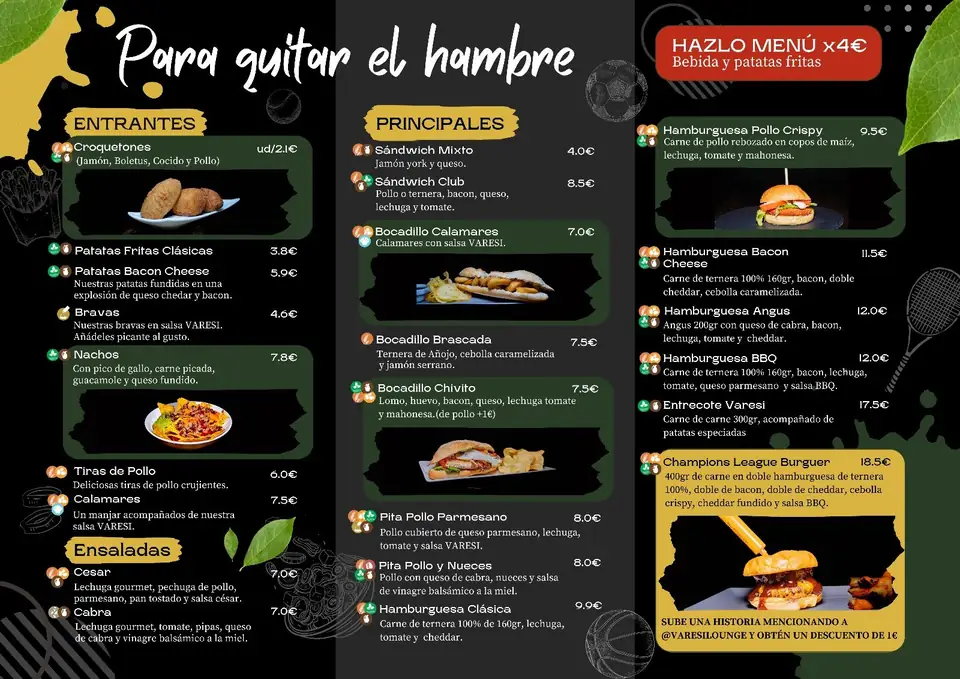 Carta Para quitar el hambre de Varesi