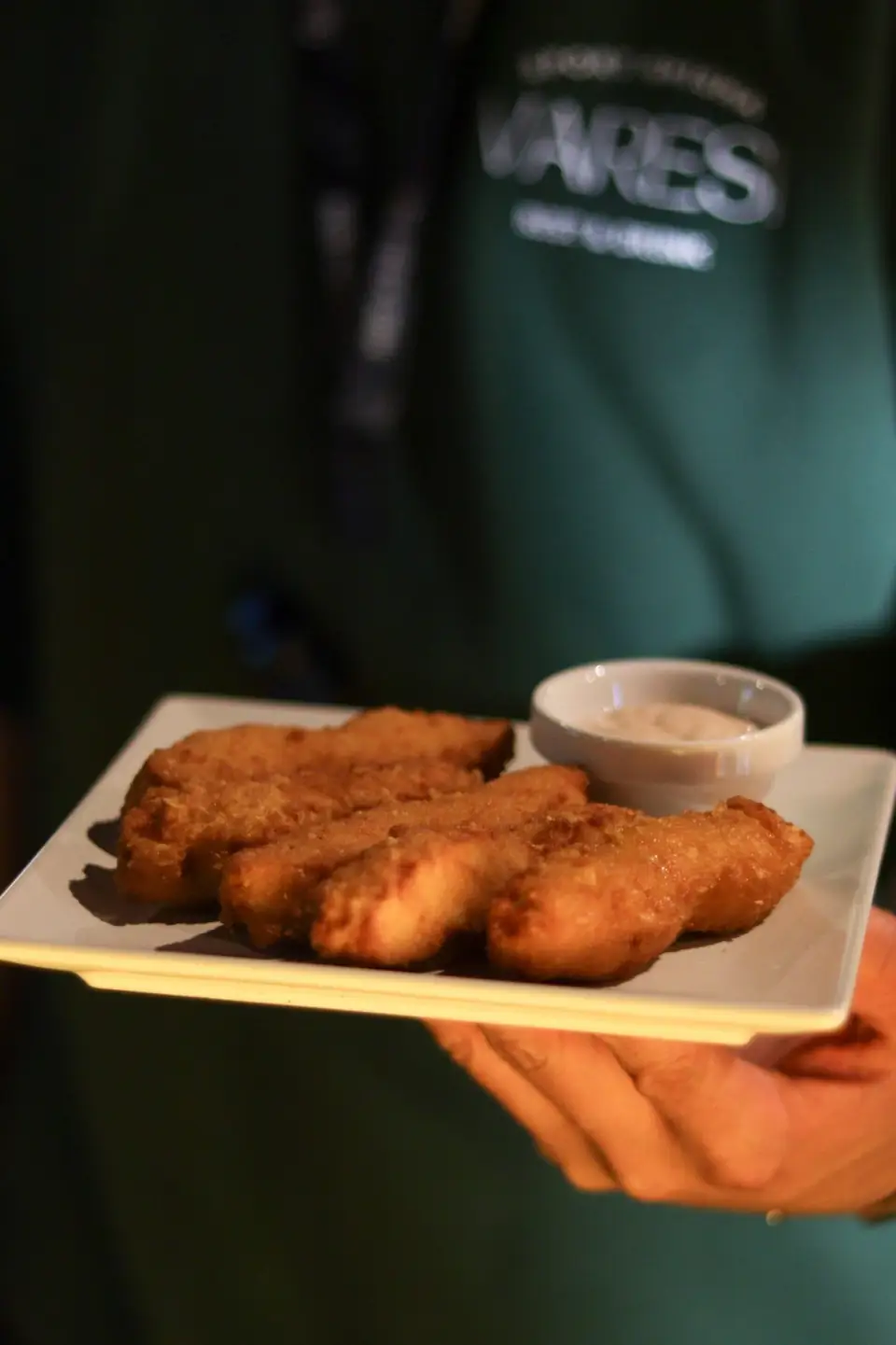 Tiras de pollo crujientes